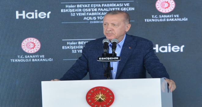 Cumhurbaşkanı Erdoğan 52 fabrikanın açılışını gerçekleştirdi