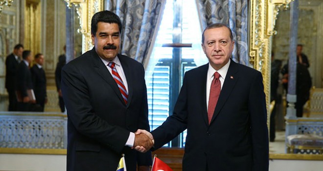 Cumhurbaşkanı Erdoğan Maduro ile görüştü
