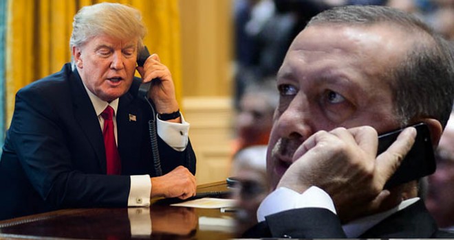 Cumhurbaşkanı Erdoğan, ABD Başkanı Trump ile telefonda görüştü!