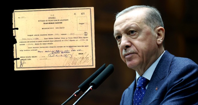 Cumhurbaşkanı Erdoğan'ın üniversite mezuniyet belgeleri yayınlandı
