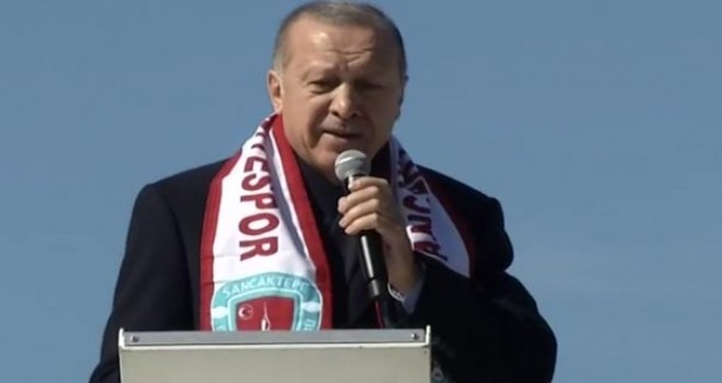 Cumhurbaşkanı Erdoğan Sancaktepe'de konuşuyor