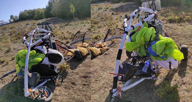 İşte teröristlerin Amanoslar'a geldiği paramotor