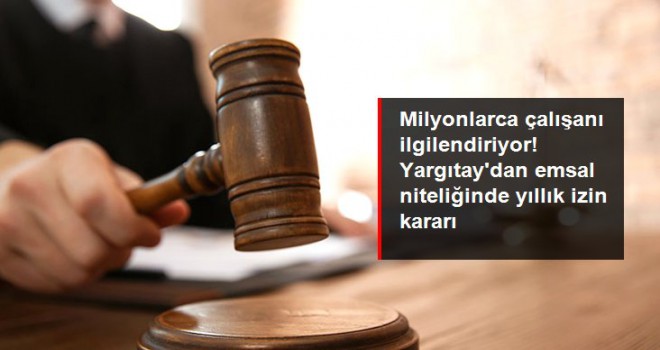 Yargıtay'dan emsal karar: