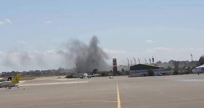  Hafter Uluslararası Mitiga Havaalanı'na füze ile saldırdı
