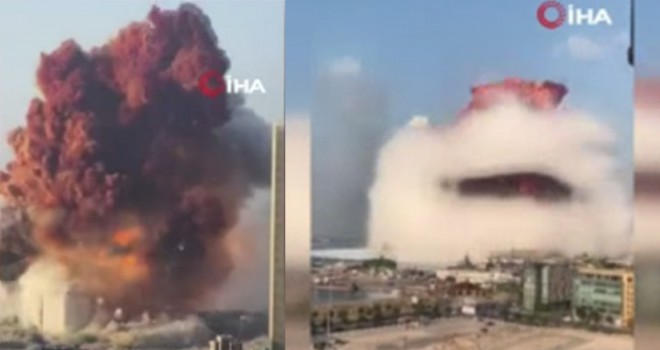 Beyrut'ta havai fişek deposunda şiddetli patlama