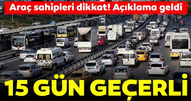  Araç satışında trafik sigortası 15 gün devam edecek!