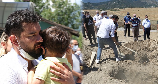 Polis eşini kendi elleriyle toprağa koydu!