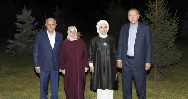 Cumhurbaşkanı Erdoğan, Başbakan Yıldırım'ı ziyaret etti