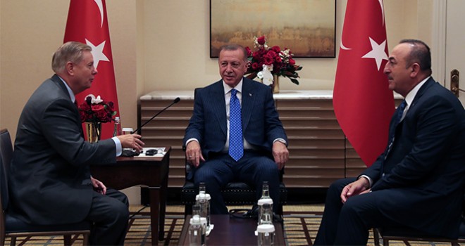  Cumhurbaşkanı Erdoğan, ABD'li senatör Lindsey Graham'ı kabul etti
