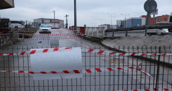 'Arsamdan yol geçti' diyerek işlek yolu trafiğe kapattı