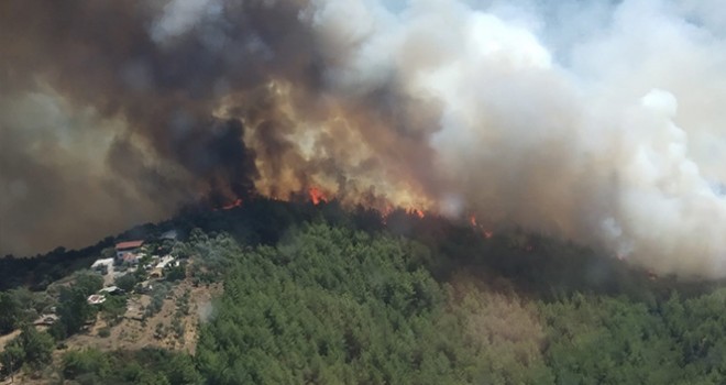 Bodrum'daki yangın 6 saat sonra söndürüldü