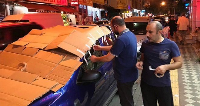 Meteoroloji uyardı, İstanbullular araçlarını dolu öncesi korumaya aldı
