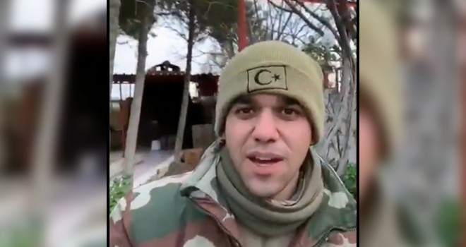 Şehitler İdlib'e giderken çektikleri videoda helallik istemiş