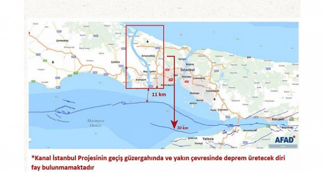  AFAD'dan Kanal İstanbul açıklaması