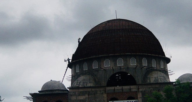 Cami kubbesinde ölümüne tamir