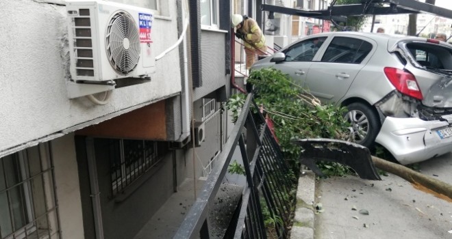 Şişli'de dehşet anları kamerada