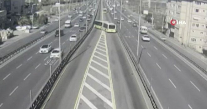 Avcılar'da metrobüs kazasına ilişkin yeni kamera görüntüsü ortaya çıktı