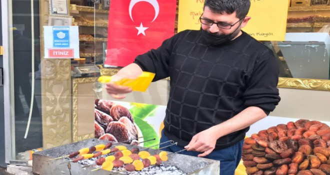 Kayısıdan bu sefer de kebap yaptılar