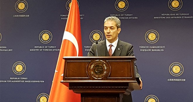 Dışişleri Bakanlığı Sözcüsü Aksoy'dan ‘kıta sahanlığı' açıklaması