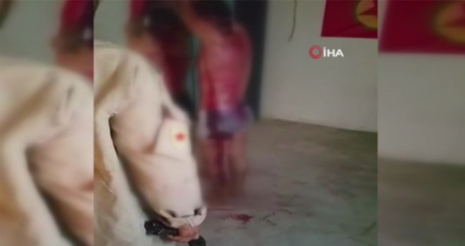  PKK'nın örgüte katılmayanlara yaptığı işkence görüntülendi (+18)