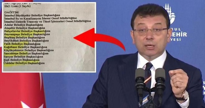 İmamoğlu canlı yayında belge paylaştı