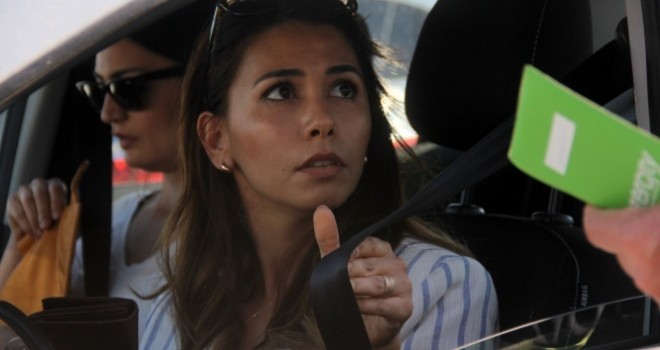 Adana yakalanan kadın sürücü şok oldu