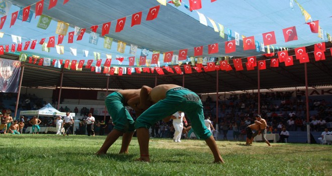 45. Afşin Eshab-ı Kehf Kültür ve Karakucak Güreş Festivali yapıldı.