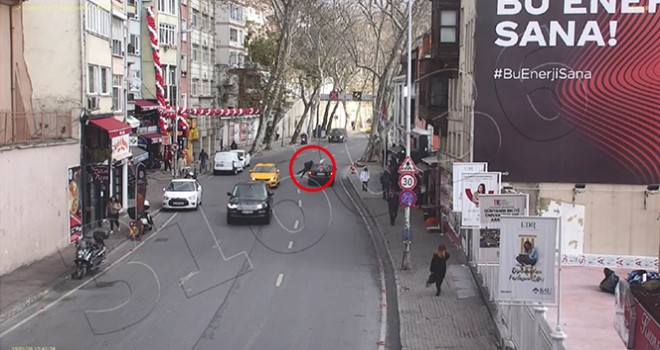 Beşiktaş'ta dehşet anları: Vicdansız sürücü gence çarpıp böyle kaçtı