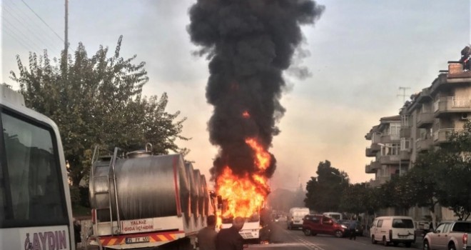  Alev alan öğrenci servisi bomba gibi patladı