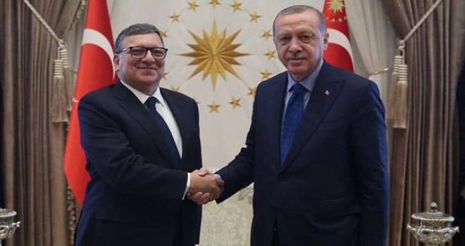 Cumhurbaşkanı Erdoğan eski AB Komisyonu Başkanı Barroso'yu kabul etti