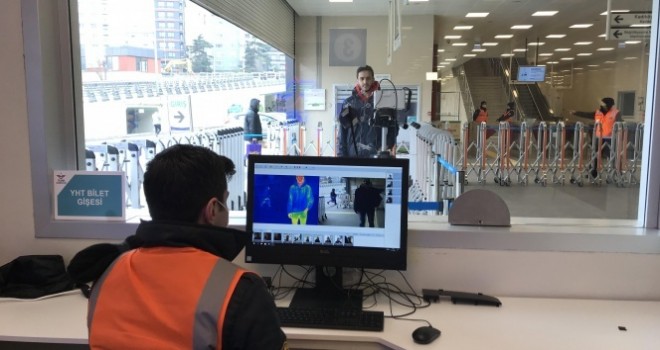 Marmaray istasyonlarında korona virüse karşı termal kamera dönemi