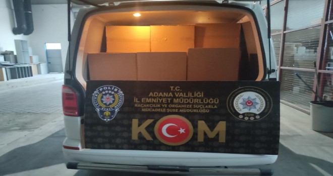 Adana'da kaçakçılık operasyonu