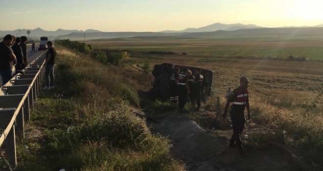 Eskişehir'de otobüs kazası: 13 yaralı