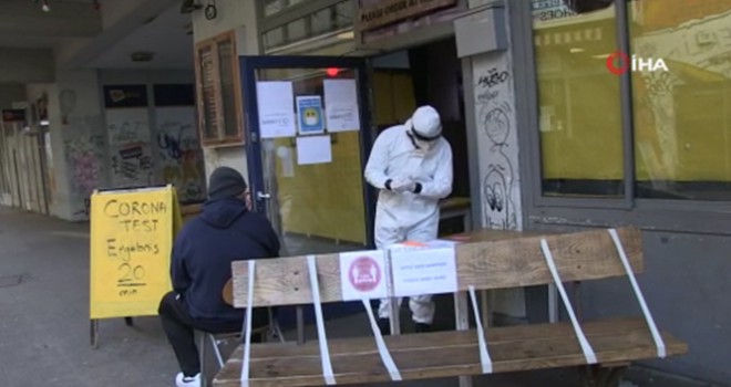 Almanya'da korona vakaları arttı, kafeler korona test merkezlerine dönüştürüldü