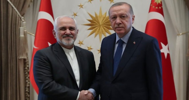 Cumhurbaşkanı Erdoğan, İran Dışişleri Bakanı Zarif'i kabul etti