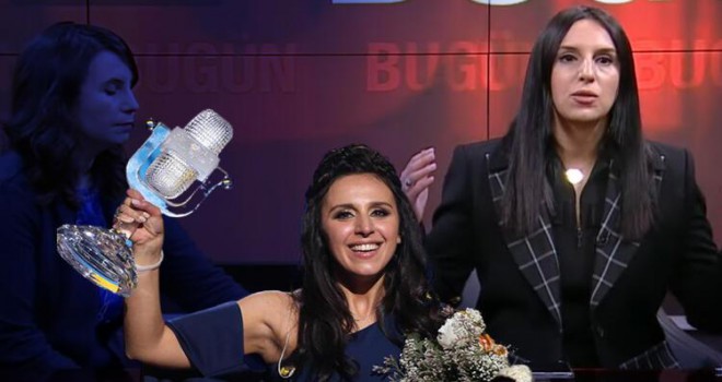 Son dakika... Eurovision 2016 birincisi Jamala'dan Atatürk örneği! CNN TÜRK canlı yayınına katıldı