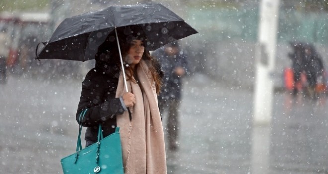 Meteoroloji'den karla karışık yağmur uyarısı