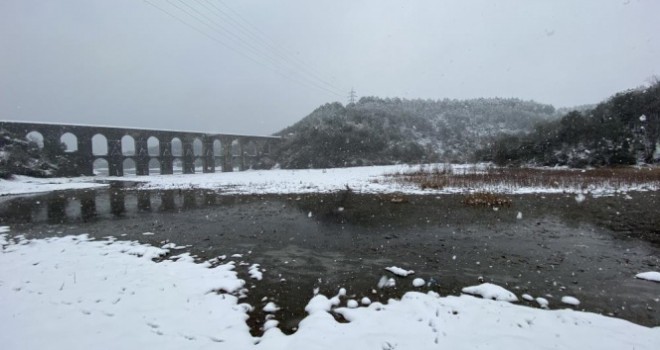 Kar yağışı sonrası Alibey Barajı doluluk oranı yüzde 50'yi geçti