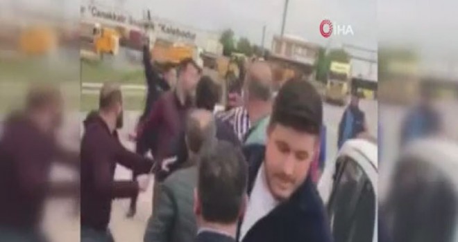 Tuzla'da polisin havaya ateş açtığı trafik kavgası kamerada