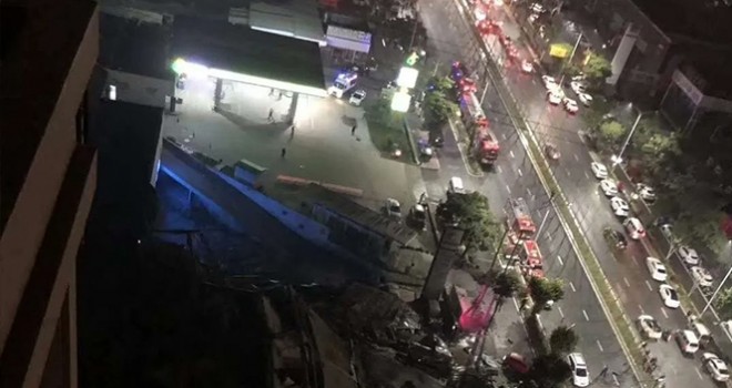 Çin'de otel binası aniden çöktü: 23 kişi kurtarıldı