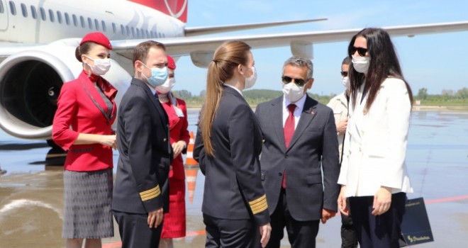 8 milyondan fazla kişinin bilet aldığı uçak Samsun'a indi