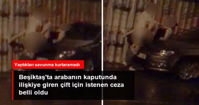 Arabanın kaputunda cinsel ilişkiye giren çifte hapsi