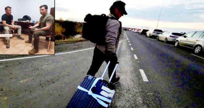 Ünlü oyuncu Sean Penn, Ukrayna'dan böyle çıktı: Elinde bavuluyla kilometrelerce yürüdü