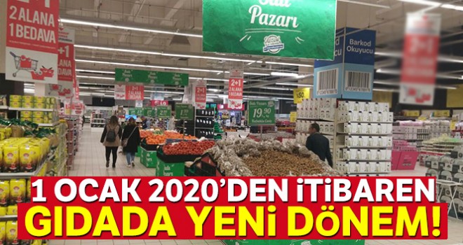  Gıdada yeni etiket dönemi başlıyor