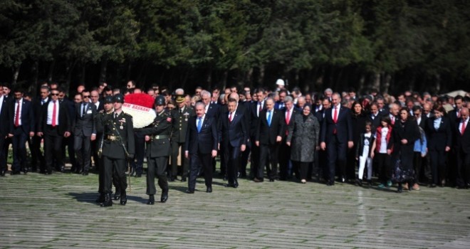 Devlet Erkanı, Anıtkabir'i ziyaret etti