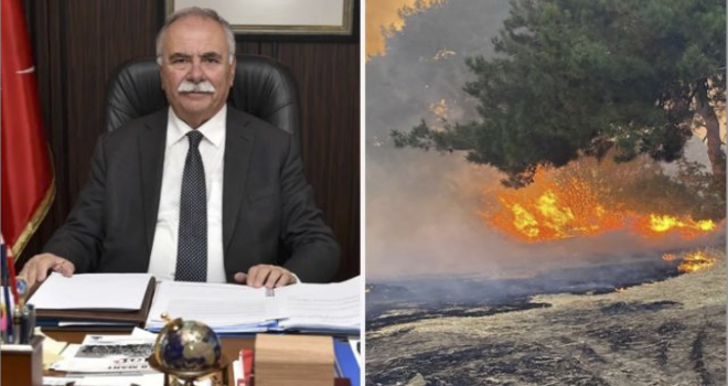 Çanakkale Belediye Başkanı yangın boyunca neredeydi?