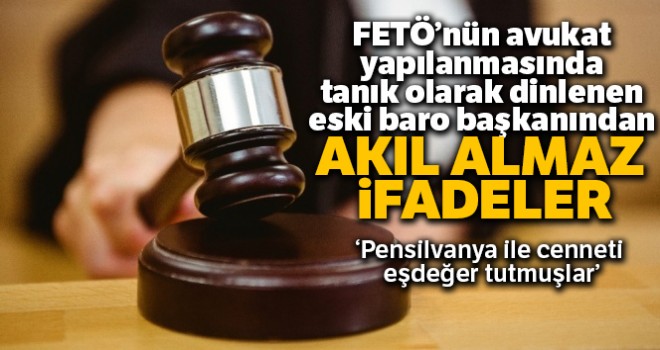 Eski baro başkanından akıl almaz ifadeler