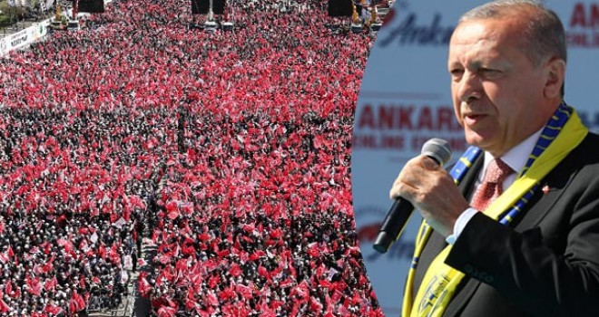 Cumhurbaşkanı Erdoğan 450 bin kişinin katıldığı mitingde müjdeyi verdi: Yıl sonu açılıyor