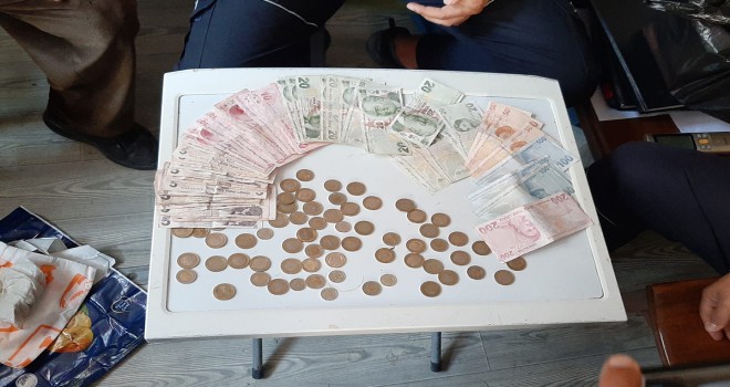 Yakalanan dilencinin bir günlük kazancı bin 164 lira