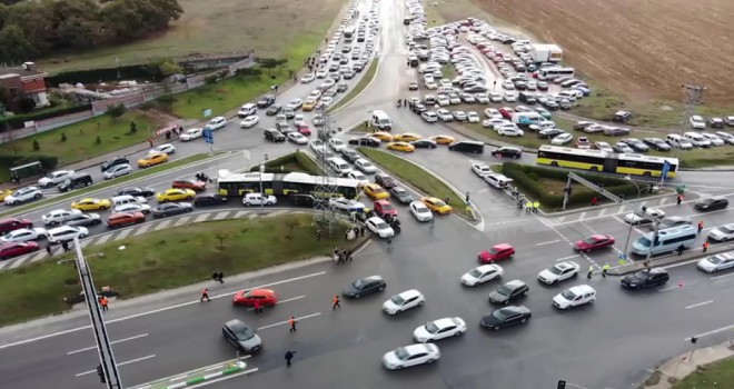 İstanbul trafiğinde Formula 1 yoğunluğu